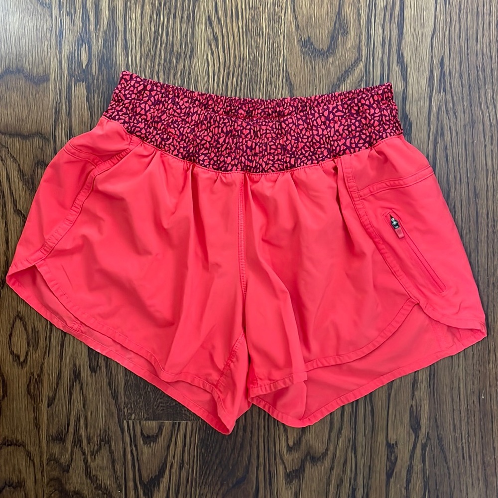 Lululemon Red Speed Shorts